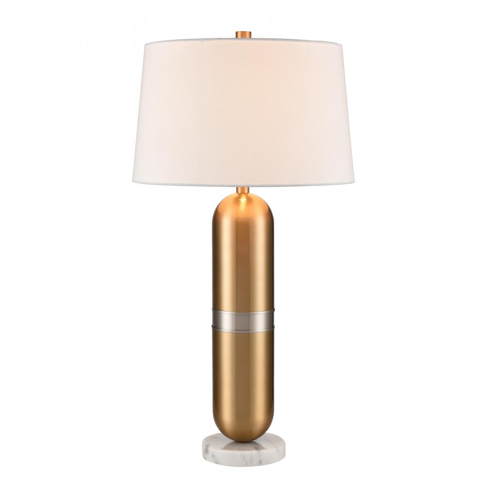 Pill 34'' High 1-Light Table Lamp - Aged Brass