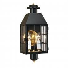 ELK Home Plus 1093-BL-CL - American Heritage 21.75'' High 2-Light Outdoor Sconce - Black