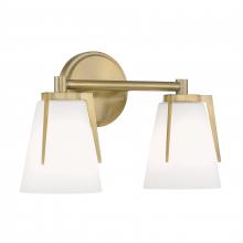 ELK Home Plus 2502-AN-MO - Allure 13.75'' Wide 2-Light Vanity Light - Antique Brass