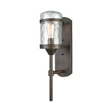 ELK Home Plus 45411/1 - Torch 1-Light Outdoor Wall Lamp in Hazelnut Bronze