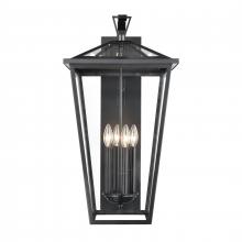 ELK Home Plus 45476/4 - Main Street 28'' High 4-Light Outdoor Sconce - Black