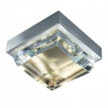 ELK Home Plus 5379-BNSB-CL - Crystal 6.5'' Wide Integrated LED Flush Mount - Brushed Nickel/Satin Brass