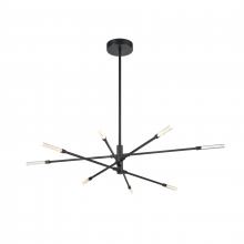 ELK Home Plus 85037/LED - Light Streak 48.5'' Wide 8-Light Chandelier - Matte Black