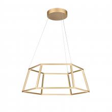 ELK Home Plus 85055/LED - Minimalist 21'' Wide LED Pendant - Soft Gold