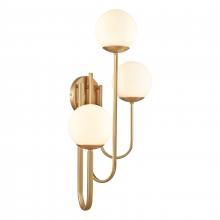 ELK Home Plus 89673/3 - Caroline 28'' High 3-Light Left Sconce - Brushed Gold