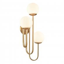 ELK Home Plus 89674/3 - Caroline 28'' High 3-Light Right Sconce - Brushed Gold