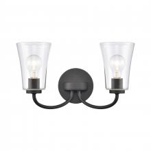 ELK Home Plus EC89253/2 - Emily 17'' Wide 2-Light Vanity Light - Matte Black