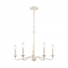 ELK Home Plus EC89686/5 - Quinn 24'' Wide 5-Light Chandelier - Antique White