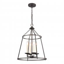 ELK Home Plus EC89694/4 - Joanie 17.25'' Wide 4-Light Pendant - Old Bronze