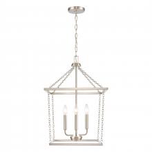 ELK Home Plus EC89814/4 - Emmett 17'' Wide 4-Light Pendant - Brushed Nickel