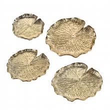 ELK Home Plus H0017-10427/S4 - Lilypad Bowl - Set of 4 Gold