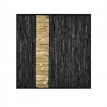 ELK Home Plus H0036-9736 - Stripe Wood Dimensional Wall Art - Black