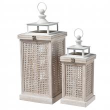 ELK Home Plus S0037-11303/S2 - Paley Lantern - Set of 2 Weathered White