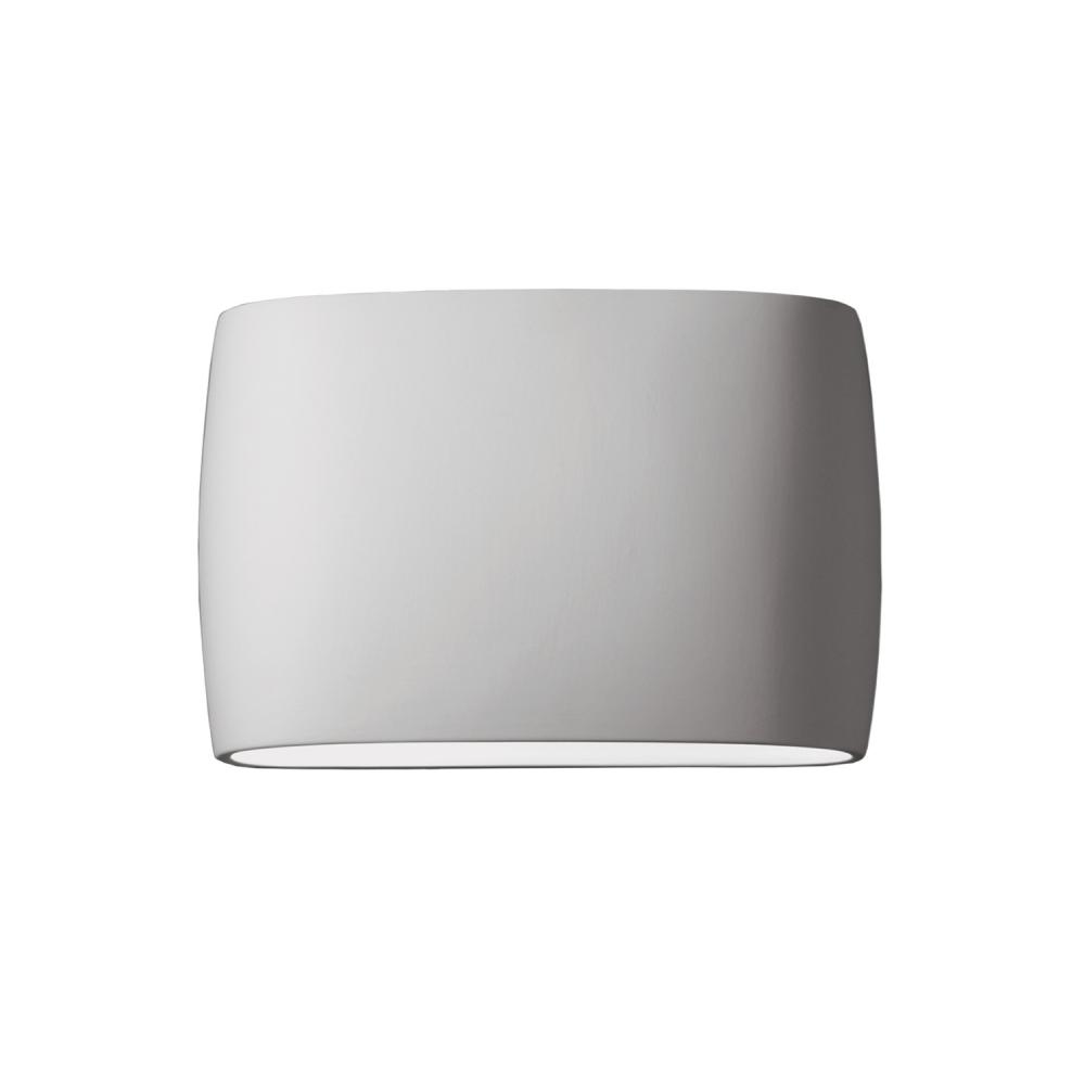 Wide ADA Large Oval Wall Sconce (Outdoor) - Closed Top