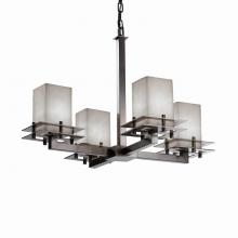 Justice Design Group CLD-8100-15-NCKL - Metropolis 4-Light Chandelier