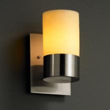 Justice Design Group CNDL-8761-10-AMBR-DBRZ - Dakota 1-Uplight Wall Sconce