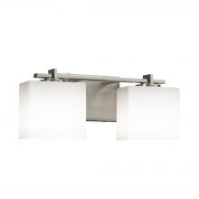 Justice Design Group FSN-8442-55-OPAL-NCKL-LED2-1400 - Era 2-Light LED Bath Bar