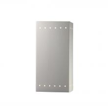 Justice Design Group CER-0965-BIS-LED2-2000 - Large LED Rectangle w/ Perfs - Open Top & Bottom