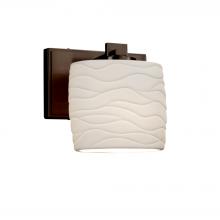 Justice Design Group POR-8447-30-WAVE-DBRZ - Era ADA 1-Light Wall Sconce