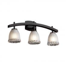 Justice Design Group GLA-8593-26-WHTW-DBRZ - Archway 3-Light Bath Bar