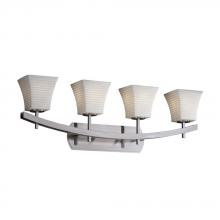 Justice Design Group POR-8594-30-WAVE-NCKL - Archway 4-Light Bath Bar