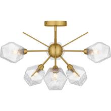 Quoizel PCSVD1724BRG - Salvador 6-Light Brushed Gold Semi-Flush Mount