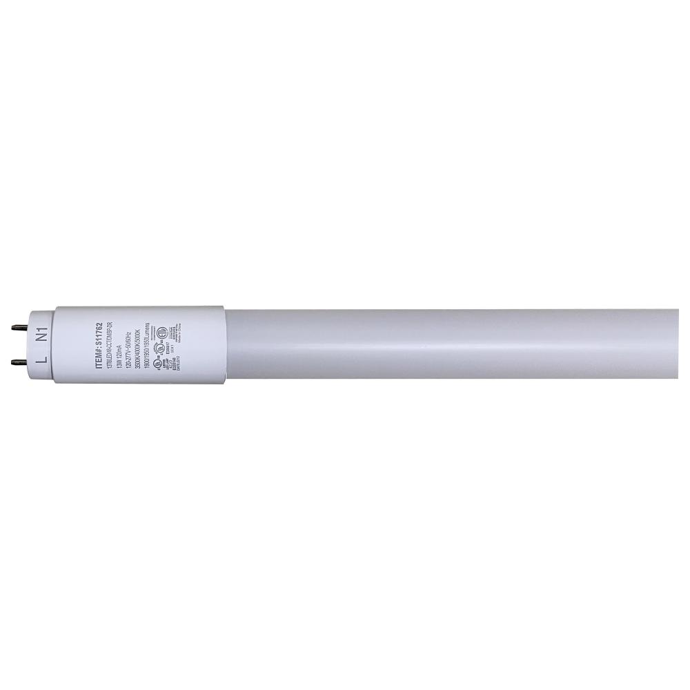 13 Watt T8 LED; CCT Selectable; Medium bi-pin base; 50000 Hours; Type A/B; Ballast Bypass or Direct