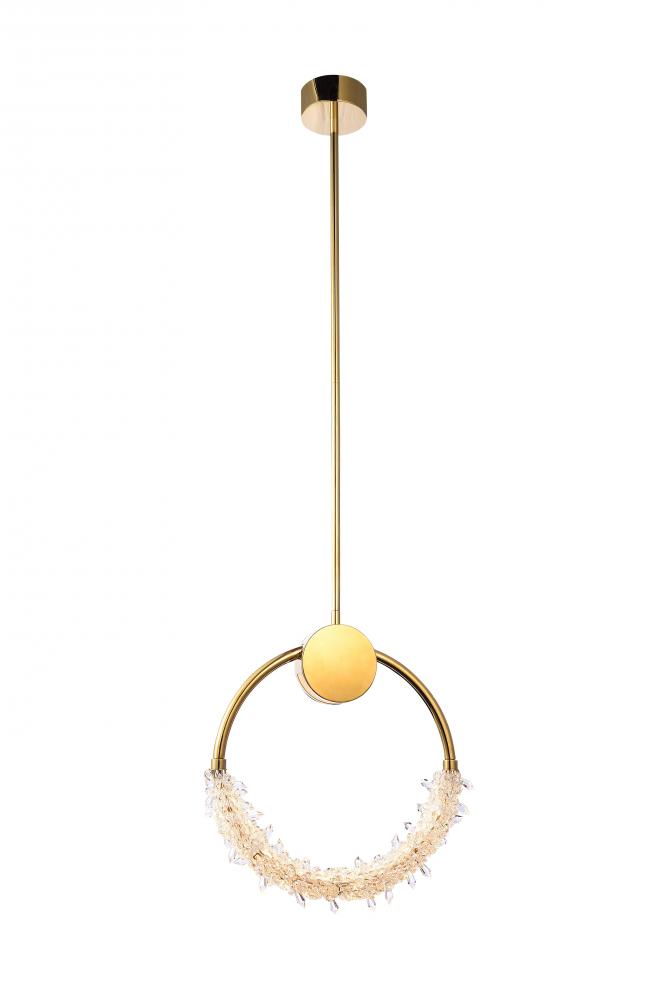 LED Single Pendant Lighting Gold