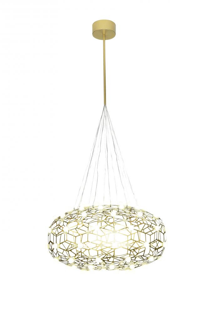 LED Chandelier Gold