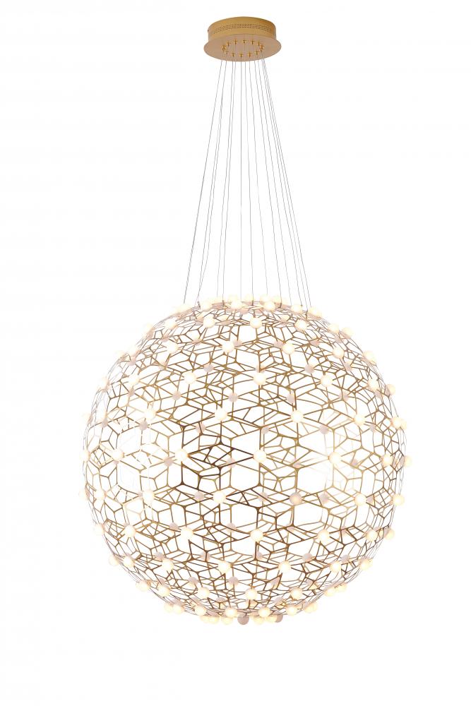 LED Chandelier Gold