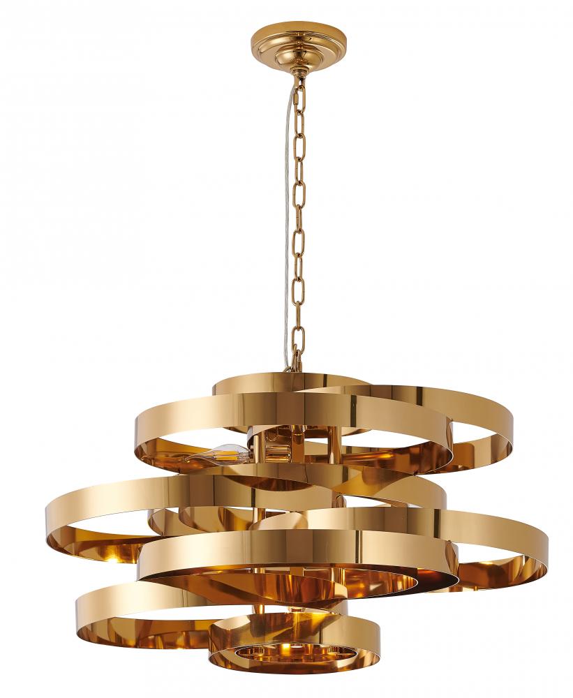 Chandelier Shiny Gold