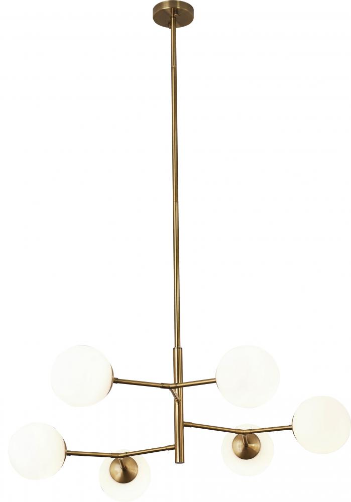 Chandelier Antique Brass