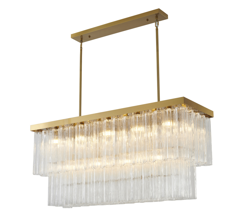 Chandelier Satin Brass