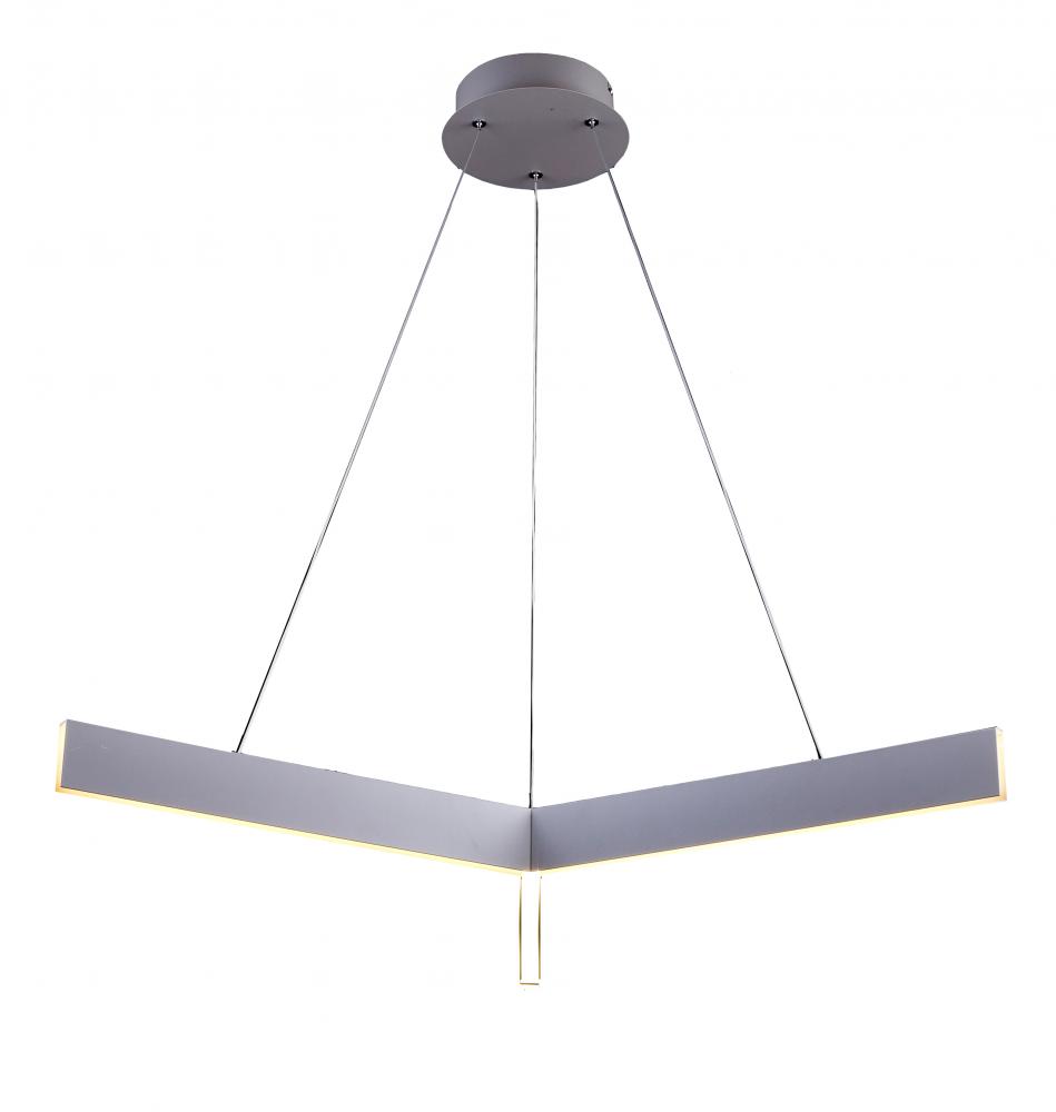 LED Chandelier Grey