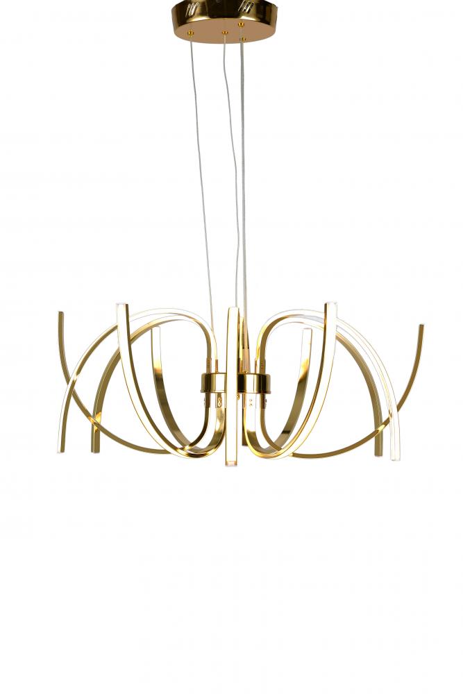 LED Chandelier Gold