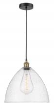 Innovations Lighting 616-1P-BAB-GBD-164-LED - Bristol - 1 Light - 16 inch - Black Antique Brass - Cord hung - Pendant