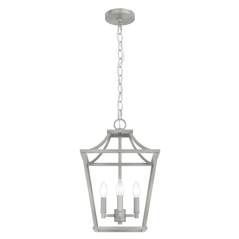 Hunter Laurel Ridge Brushed Nickel 4 Light Pendant Ceiling Light Fixture