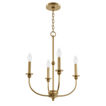 Hunter 48067 - Hunter Southcrest Luxe Gold 4 Light Chandelier Ceiling Light Fixture