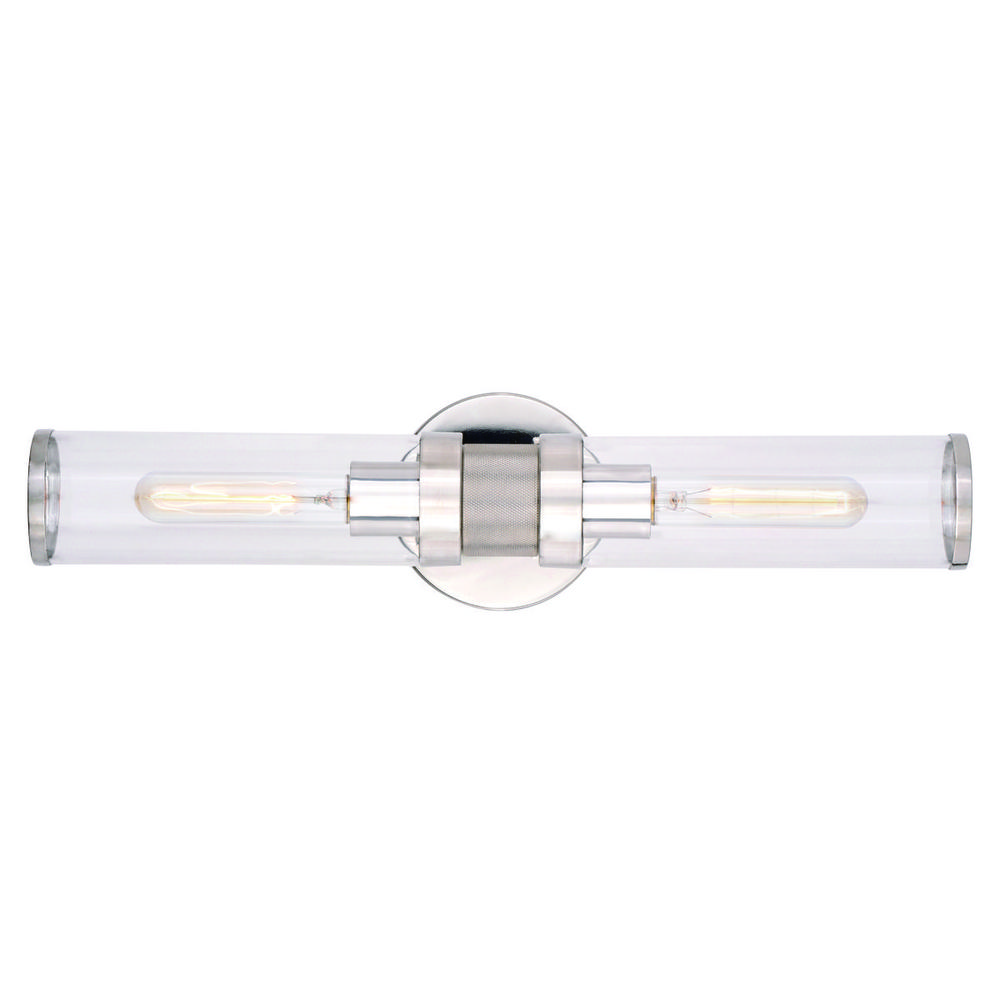 Levitt 2 Light Wall Light Polished Nickel