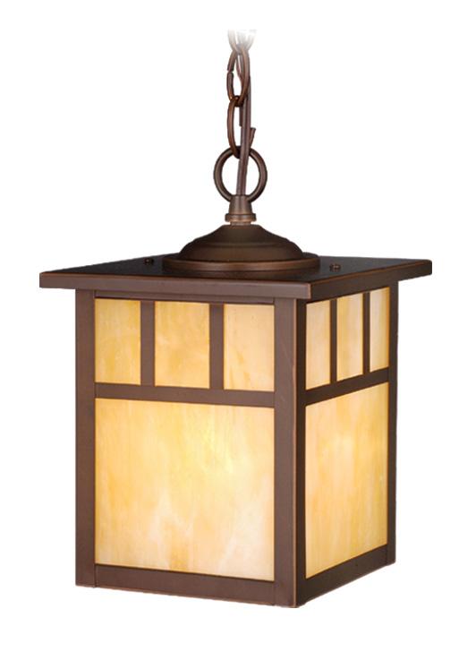 Mission 7-in Outdoor Pendant Burnished Bronze