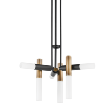 Troy F8634-PBR/SBK - Koa Chandelier