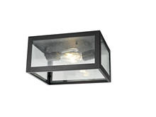 Revolution Lighting OF3012BKSD - Two Light Outdoor Flush Mount