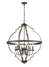 Revolution Lighting SH8286CZWO - Six Light Chandelier