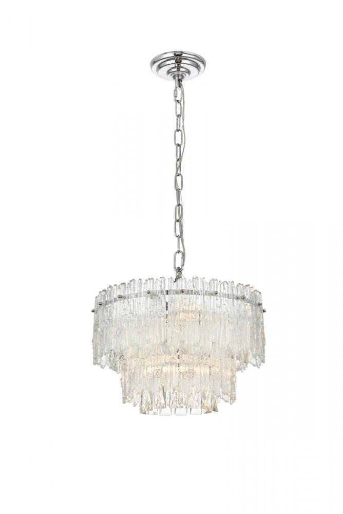 Emilia 15 Inch Pendant Light in Chrome