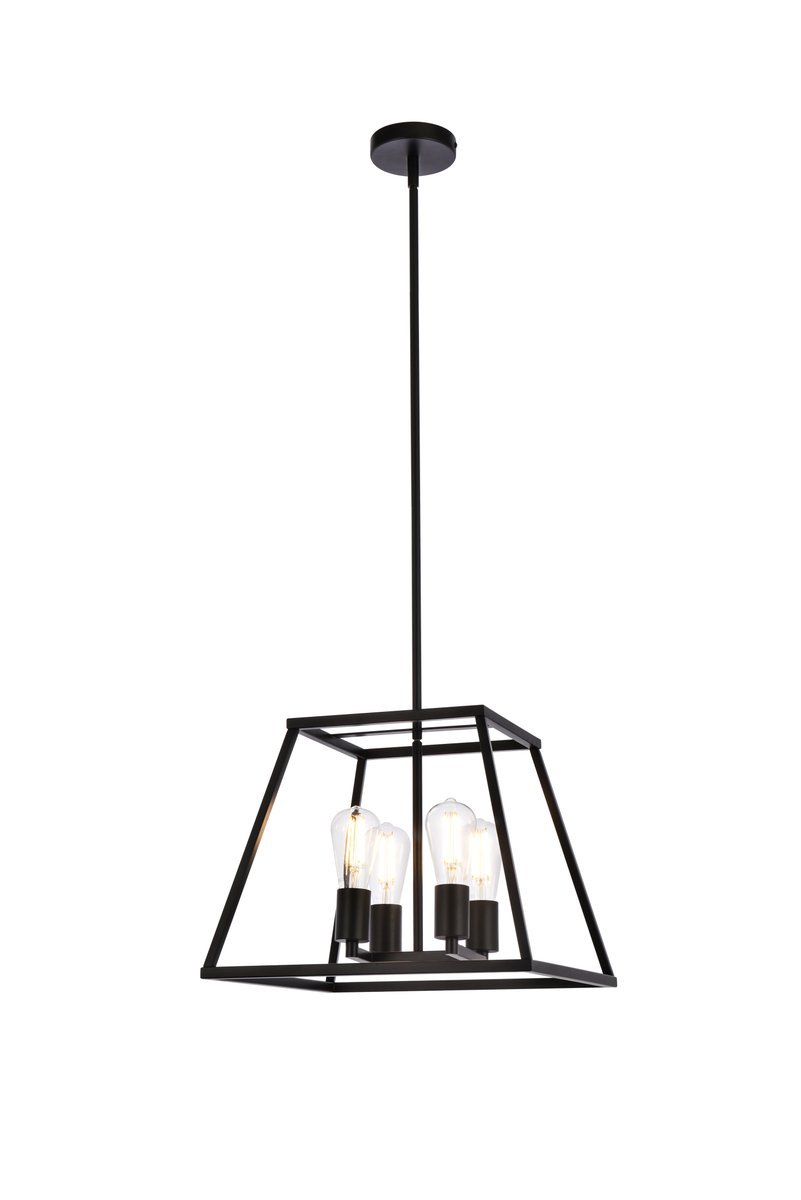 Declan 16 inch pendant in black