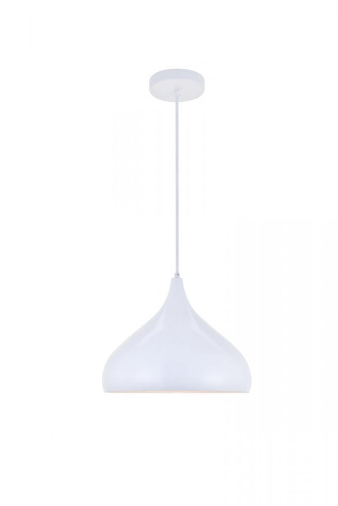 Circa 1 Light White Pendant