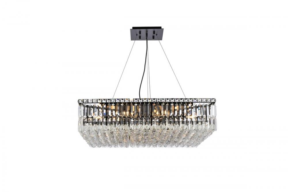 Maxime 32 Inch Black Chandelier