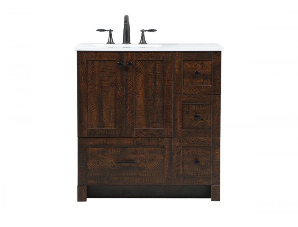 32 inch Single bathroom vanity in expresso