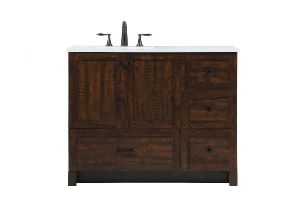 42 inch Single bathroom vanity in expresso