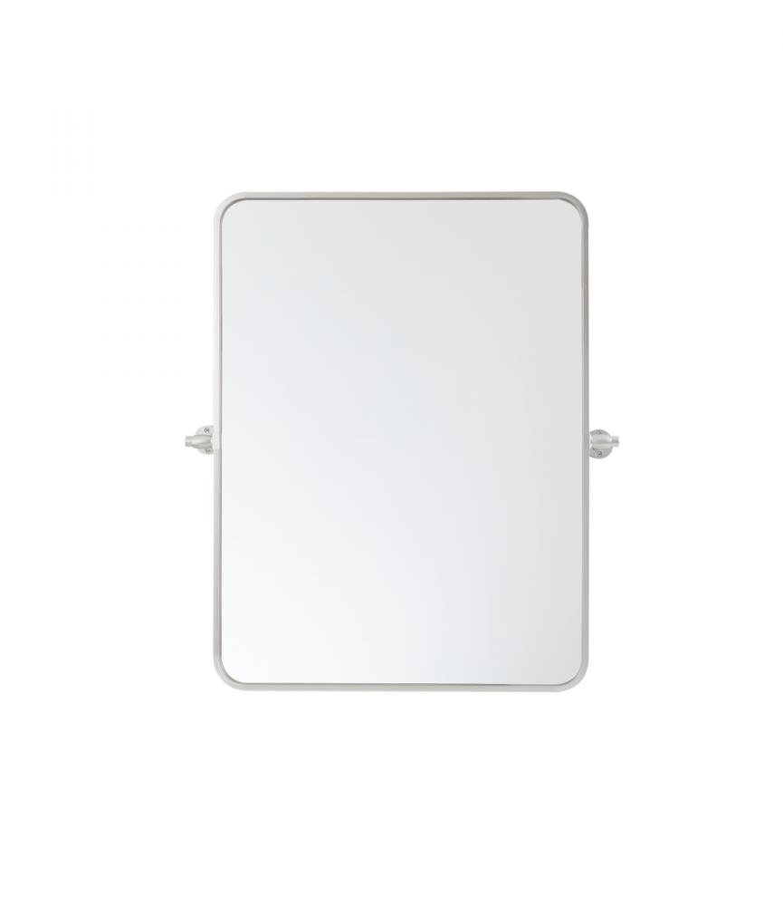 Soft corner pivot mirror 24x32 inch in gold